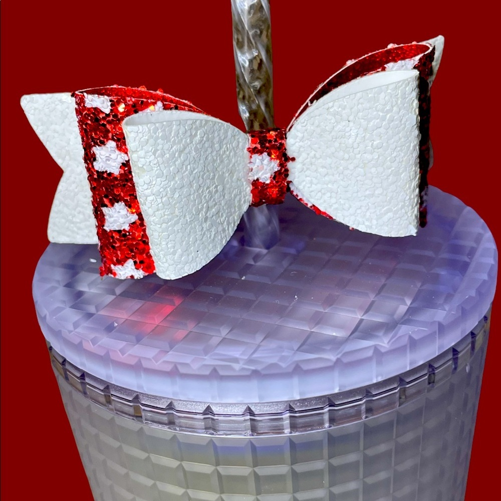 Straw Topper Bow Custom Made for Starbucks Tumblers